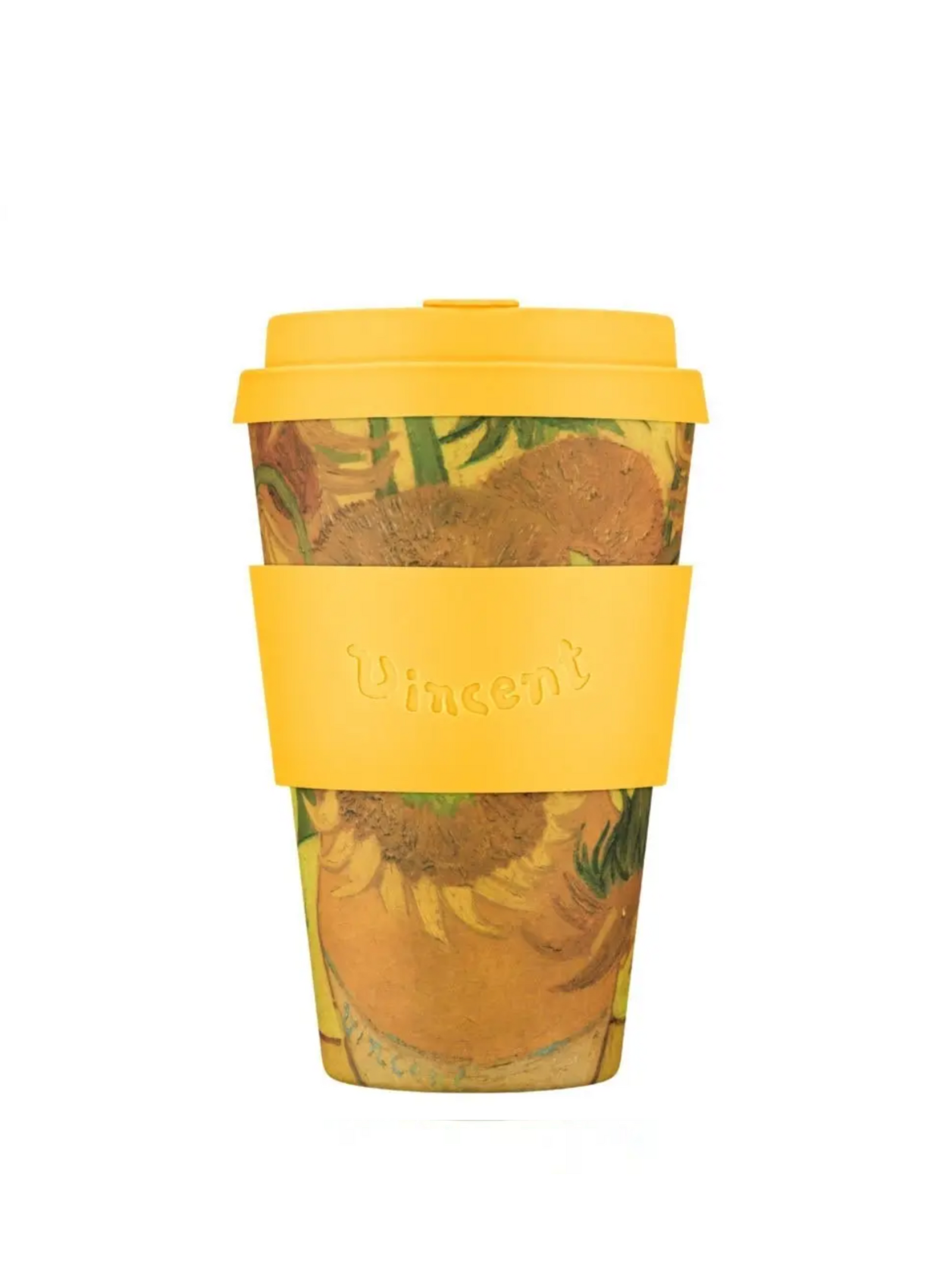 Van Gogh Sunflowers Bamboo Reusable Coffee Cup