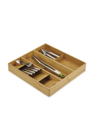 DrawerStore™ Bamboo Cutlery, Utensil & Gadget Organiser