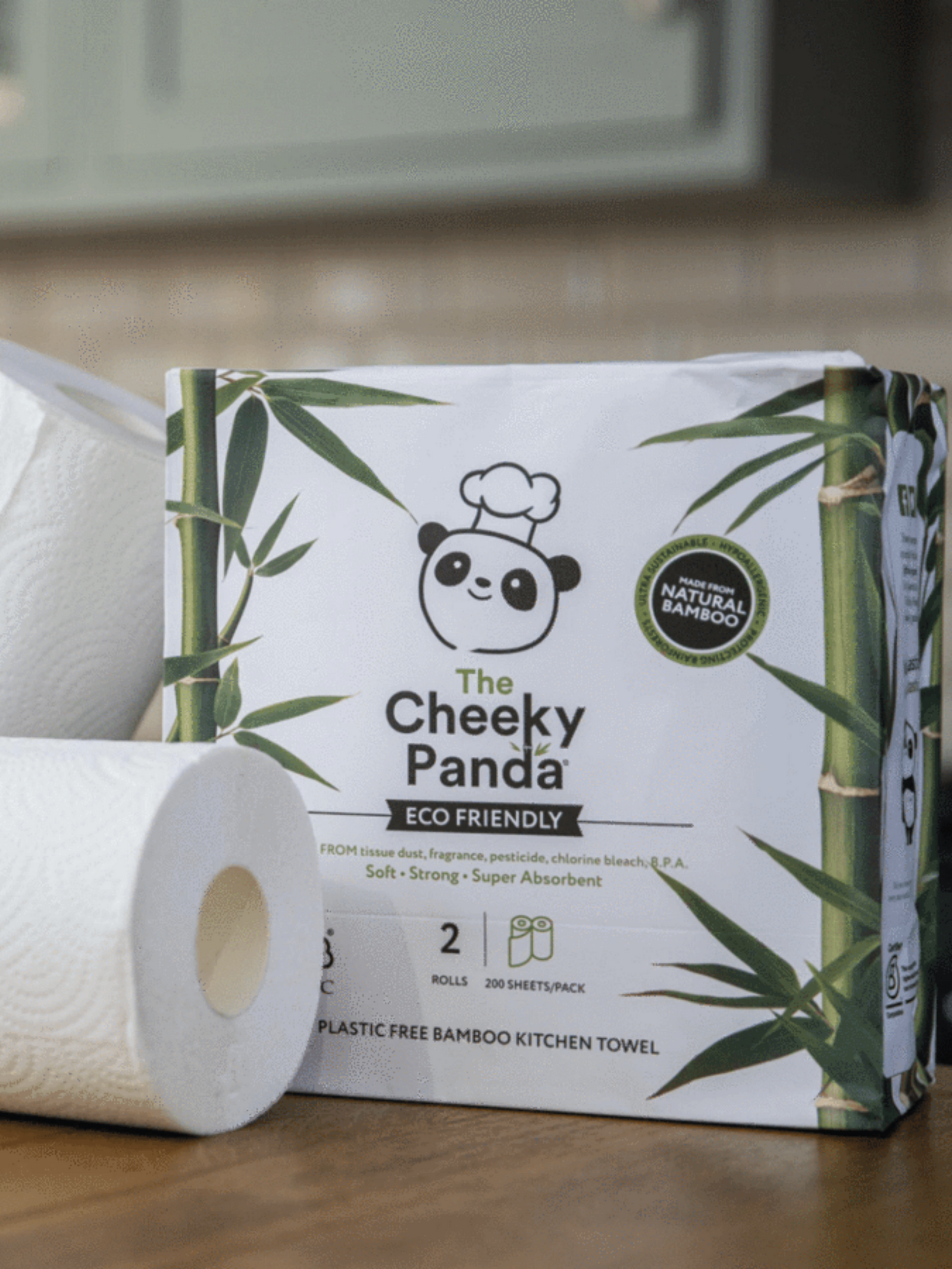 Natural Bamboo Kitchen Rolls