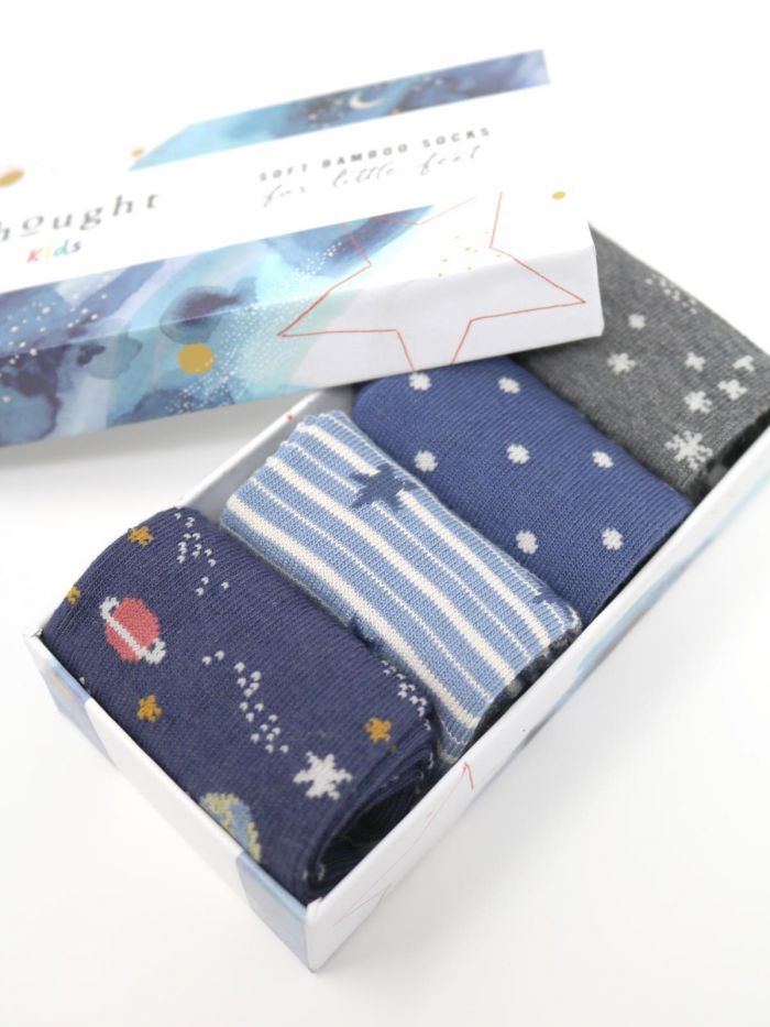 Twinkle Night Sky Baby Sock Gift Box